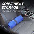 Waterproof Car Towel Seat Covers Front Seats for After Gym Workout,Auto Universal Interior Sweat Towels Cloth Bucket Carseat Cover Protector for Trucks SUV RV Boat Van (Blue with White)