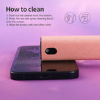 CUIUD Screen Cleaner Kit, Two in One Screen Cleaner Spray and Wipe, Touchscreen Mist Cleaner Spray Bottle for Phone/Laptop/Tablet/TV/Monitor/Car Screens(Pink)
