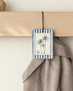 Navy Blue Beach Car Air Freshener 4 Pcs Coconut Scented, Starfish Octopus Palm Tree Car Accessories Mirror Decor for Women, Coastal Cowgirl Hanging Air Freshener for Cars Closet Drawer Books