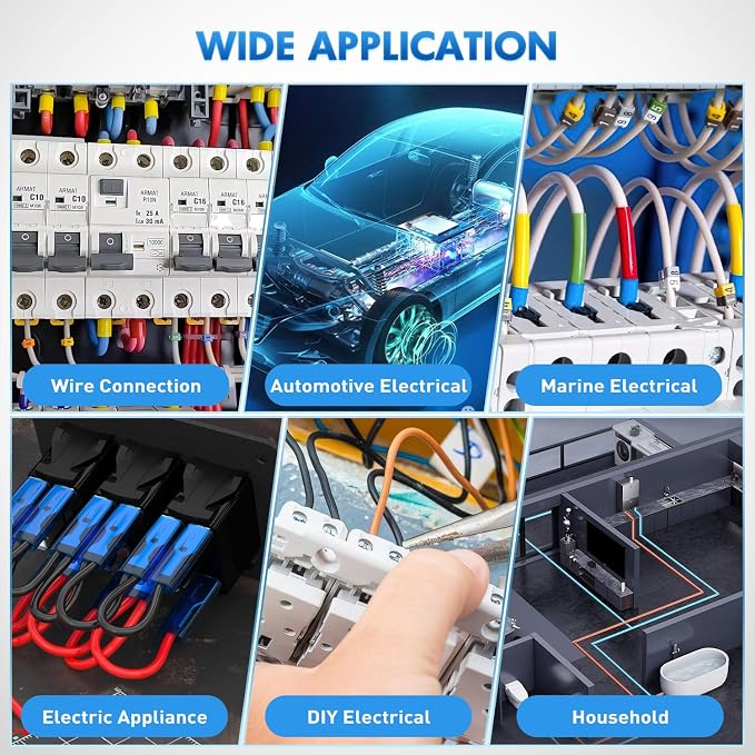 300PCS CE1 Closed End Crimp Terminal 22-16 Gauge Nylon Insulated Closed End Wire Cap Wire Connectors Crimp Cap Terminals Connectors for Automotive Car Truck Boats Marine Electrical Wiring