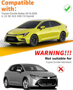 Rain Guards Fit for 2020-2026 Toyota Corolla Sedan, Out-Channel Low-Profile 6PC Window Rain Guard Side Window Visors Extra-Thick Vent Visor Window Deflectors Tape-on Vent Shades Car Accessories