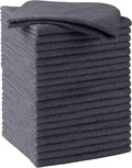 Grey Microfiber Cleaning Cloths, 20 Pack Cleaning Rags - Lint Free & Scratch-Free Microfiber Towels for Cars, House & Kitchen, Absorbent Cleaning Towels, 11.5 x 11.5 Inch