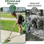 Garden Flat Shovel,74" Floor Weeding Scraper for Driveway Sidewalks, Floor Ice Snow Removal Tool for Outdoor Garden, Multifunctional Graden Shovel for Lawn Edging Weeding Chopping