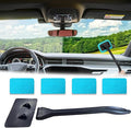 Windshield Cleaning Tool, Extendable Handle Car Window Cleaner with 4 Reusable Microfiber Pads, Auto Inside Glass Wiper for Car Windscreen Cleaning