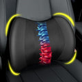 Lumbar Support Pillow for Car, Car Seat Back Support for Driving | Memory Foam Car Lumbar Support for Driving Seat, Car Back Cushion, Adjustable Straps, Lower Back Pillow, Office Chairs, Black