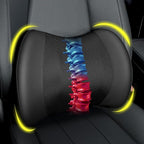 Lumbar Support Pillow for Car, Car Seat Back Support for Driving | Memory Foam Car Lumbar Support for Driving Seat, Car Back Cushion, Adjustable Straps, Lower Back Pillow, Office Chairs, Black