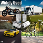 12PCS Tire Valve Stem Caps, with Rubber O-Ring, Corrosion Resistant Leak-Proof, Aluminum Alloy Universal Wheel Valve Covers for Cars, SUV, Trucks, Bikes, Motorcycles, Bicycles(Silver)