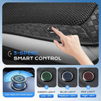 Coverado Upgraded Cooling Car Seat Cover，12V-24V Ventilated pad Built with 8 Turbo Fans, 3-Speed Dual Blowing & Suction for Effective Cooling Universal Black Cushion, Great for Summer Driving