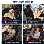 Car Seat Towel Cover for Front Seats, 1Pc Sweat Absorbent Car Seat Protector with Non-Slip Backing, Waterproof Towel Car Seat Covers for Runners, Gym, Swimming, Beach, Pets, Cyber Motion