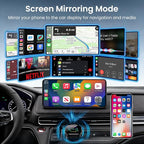 Wireless CarPlay Adapter for iPhone＆Android - 3 in 1 Dual Band WiFi 2.4G/5G & Bluetooth 5.3 Airplay Mirror Link CarPlay Dongle with USB-A/Type-C Port, Plug & Play, OTA Update