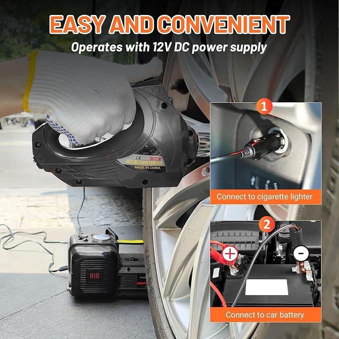 Electric Car Jack Kit 5Ton 12V Hydraulic Car Jack Lift (Lifting Range: 6.1~17.7 inch) with Electric Impact Wrench for SUV MPV Sedan Truck Change Tires Garage Repair
