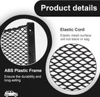 4 Pcs Boat Storage Net Bag, ABS Plastic Car Framed Mesh Net Holder, Phone & Cargo Organizer with Screws for Auto, Rv, Boat, Pontoon, Truck Pocket Storage (12 x 8 Inch)
