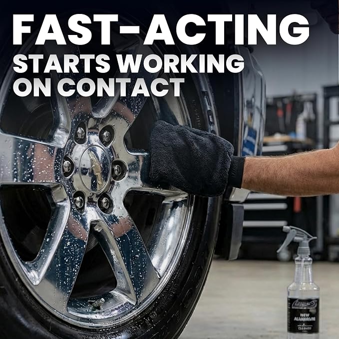LANE'S New Aluminum Car Wheel Cleaner and Brightener | 32oz (Pack of 2) | Acid Rim Cleaner, Shines & Eliminates Hard Scrubbing | Brake Dust, Oxidation & Rust Remover for Cars, SUVs, Trucks, and More