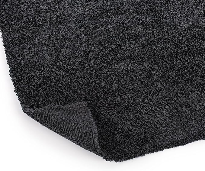 Creature Edgeless Auto Detailing Towels (10-Pack) Professional 70/30 Blend, Dual-Pile Plush Microfiber, Buffing & Polishing, 420gsm, 16in x 16in, Black