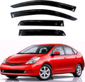 KPY Rain Guards Fit for 2004-2009 Toyota Prius, Out-Channel Window Visors Vent Wind Deflectors 4PC, Car Accessories for 04-09 Prius
