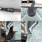SUV Cargo Liner for Dogs, Water Resistant Pet Cargo Cover Dog Seat Cover Mat for SUVs Sedans Vans with Bumper Flap Protector, Non-Slip, Large Size Universal Fit, Grey