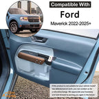 Car Door Handle Storage Organizer Compatible with Ford Maverick 2022-2025 2026, Front Rear Door Handle Armrest Insert Tray Glove Pallet Box Side Door Storage Box TPE Interior Accessories