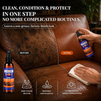 Suede Conditioner and 3-in-1 Leather Cleaner and Conditioner,for Car Interiors, Apparel, Furniture, Boots