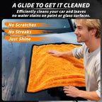 20 Pack Microfiber Car Drying Towel, 24 x 16 Inch Car Microfiber Cleaning Towels Bulk, Lint-Free, Quick Drying, Dual-Sided Detailing Buffing Polishing Waxing Soft Towels for SUV, Truck and Boats