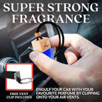 Solvère Car Air Freshener for Men | Perfume Style Freshener with Solvère Fragrance | Strong Freshener with Odor Eliminating Technology with Vent Clip | Car Air Freshener by