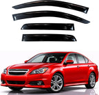 KPY Rain Guards Fit for 2010-2014 Subaru Legacy, Out-Channel Window Visors Vent Wind Deflectors 4PC, Car Accessories for 10-14 Legacy