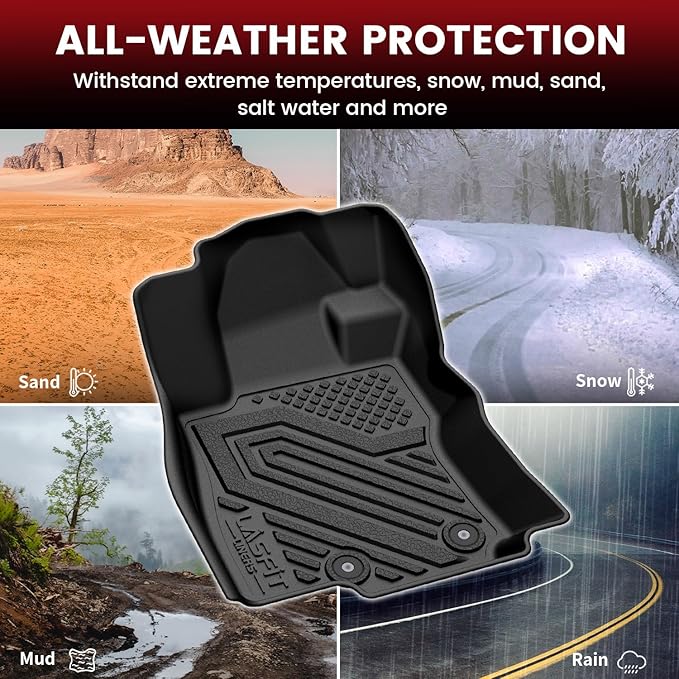 Floor Mats & Backrest & Cargo Mats for Subaru Forester 2026 2025 (Fit Hybrid, Not for Gas), All Weather TPE Custom Fit Easy Clean for Forester Hybrid 2025 2026 Car Accessories Trunk Liners