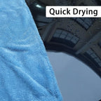 2 Pack Car Drying Towel, Premium Microfiber Towels for Cars, 1000GSM, Edgeless Twisted Loop Design, No Streaks, Scratches, or Water Spot, Absorbent Wash Towel, 18" x 24" (Blue&Grey)
