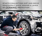 Premium Car Care Kit - 3 Pack Gift Set - Full Size Bottles Of: Ceramic Car Wash, Ceramic Wax Spray and Interior Cleaner