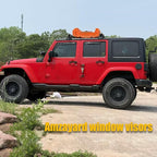 Window Visors Rain Guards for Jeep Wrangler JL 18-26 Gladiator 2020-2026 | In-Channel Window Deflectors, Vent Visor, Sun Shades, Window Shields, Truck Accessories, Dark Smoke
