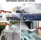 35Pcs Car Wash Detailing Kit Cleaning Kits with Foam Gun Sprayer Collapsible Bucket Brush Large Wash Mitt Towels Complete Interior Exterior Car Washing Supply Set Blue