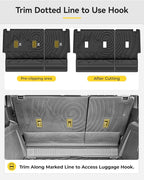 3W Ford Bronco Back Seat Cover Custom Fit for 2021-2025 2026 Bronco 4 Door All Weather Fit for Floor Liner Backrest Mats Full Set Ford Bronco Accessories