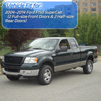 4PCS in Channel Rain Guards for 2004-2014 Ford F150 Extended Super Cab, Durable Side Window Deflectors,Vent Window Visors Shade Shield, 2005 2006 2007 2008 2009 2010 2011 2012 2013