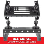 Bulletpoint Metal Dash Mount Phone Holder Compatible with 2015-2020 Ford F150 & 2017-2022 F250/F350 Super Duty - Dual 20mm Ball Dash F150 Phone Mount (Magsafe Compatible)
