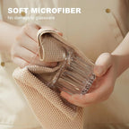 Microfiber Cleaning Cloth, Soft Absorbent Cloth, Multi-Purpose Cleaning Cloth, Highly Absorbent Cleaning Rags, Lint-Free, Streak-Free Cleaning Cloths for Kitchen Home Office, 5Pcs
