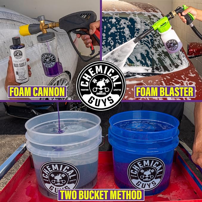 CWS/1010/64 Maxi-Suds II Foaming Car Wash Soap (Works with Foam Cannons, Foam Guns or Bucket Washes) Safe for Cars, Trucks, Motorcycles, RVs & More, 64 fl. Oz (Half Gallon), Grape Scent