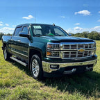 Window Visors for Silverado & Sierra 1500 2500HD 3500HD Crew Cab 14-18 | In-Channel Rain Guards, Vent Deflectors, Sun Shade, Dark Smoke