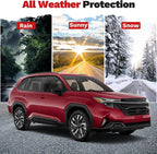 Forester Rain Guards - Window Visors for Subaru Forester 2025 2026, Outside-Mount Tape-On Side Window Wind Deflectors for Forester Accessories, Vent Visors Shades Rainproof 4PCS