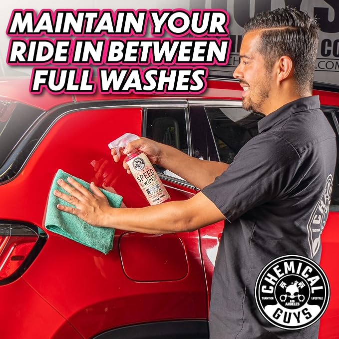 Speed Wipe Quick Detailer - High Gloss, Streak-Free Shine, Detail Spray for Cars, Trucks, Motorcycles, RVs, and More, Safe on Paint, Glass, Wheels, and Trim, Cherry Scent, 128 fl oz