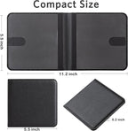 CoBak Car Registration and Insurance Holder - Men and Women Small Lightweight Vehicle Glove Box Car Organizer, Auto Truck Comparment Accessories Case for Essential Document, Driver License (Black)