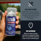 Air Freshener Odor Eliminator, 2oz Single Shot Total Air Refresh & Car Air Freshener – Carbon Black – 4 Pack