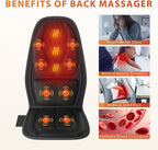 Massage Seat Cushion,Vibration Back Massager for Chair, Seat Massager Cushion,Massage Chair Pad for Home/Office