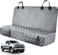 Dog Car Seat Covers for Truck Ford F150/Chevrolet Silverado 1500/Ram 1500/GMC Sierra 1500, Waterproof Pet Back Seat Cover for Trucks, Scratchproof Nonslip Durable Rear Seat Cover for Dogs