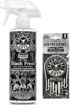 Black Frost Air Freshener and Odor Eliminator, 16 fl oz Spray with 3 Pack of Hanging Air Fresheners (Great for Cars, Trucks, SUVs, RVs, Home, Office, Dorm Room & More) - HOL432