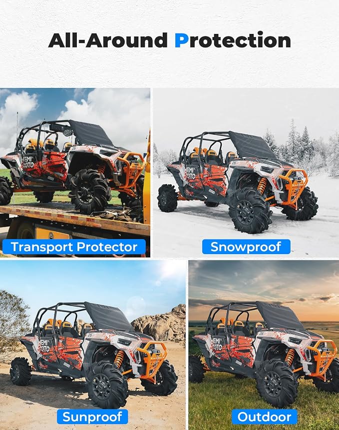19-23 XP 1000 Windshield Cover 42"x25" Small Size Waterproof Compatible with Polaris RZR XP 1000 /RZR XP Turbo Transport Protector UTV Frost Sunshade Cover for Ice and Snow