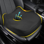 Car Seat Cushion for Driving, Car Seat Pillow for Short Drivers | Ergonomic Memory Foam Seat Cushion for Pain Relief, Adult Booster Seat for Car, Butt Cushion for Car, Truck, Office, Black