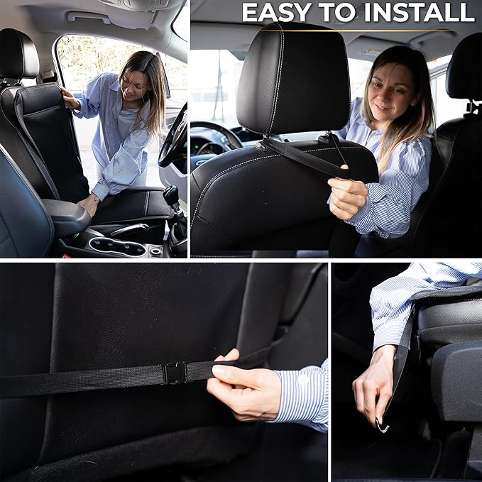 Cooling Car Seat Cover, Black Automotive Adjustable Temperature Comfortable Cooling Car Seat Cushion (1 Pack)