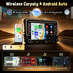 7' IPS Screen Car Radio for VW Jetta Tiguan Golf Passat MK5 MK6 T5 EOS Polo | 5Ghz WiFi,Android 15 4G+128G Radio Car Stereo with Wireless Carplay Android Auto,Type-C USB,5.0 Bluetooth 32EQ,FM/RDS,GPS