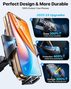 Military-Grade Phone Holders for Your Car 【89+ LBS Strongest Suction & Metal Clip】 2026 Ultimate Car Phone Holder, Dashboard Windshield Vent Cell Phone Car Mount for iPhone Sumsung Android