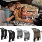 Headrest Storage Hooks (2-Pack) — Backseat Purse & Bag Holder