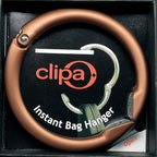 Bag Hanger Collection, The Ring that Opens into a Hook, Auto Closes | Holds 15 kg, Needs only 10mm to Hang a Hand Bag, Easy to Use with One Hand, The Instant Bag Hanger, 3 yr Warranty